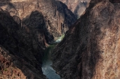 Vue sur le Colorado de Plateau Point, Grand Canyon