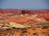 Vue de Valley of Fire et ses roches multicolores, Nevada