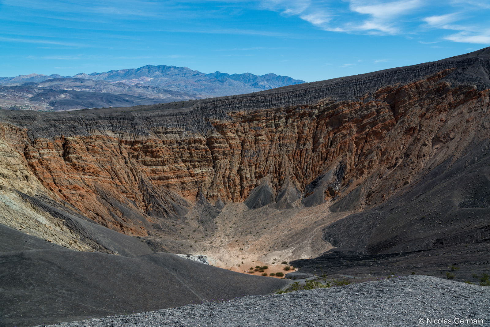 Ubehebe Crater dans la vallée de la mort