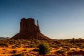 West Mitten Buttes à la lumière du matin dans Monument Valley