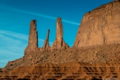Three Sisters dans Monument Valley
