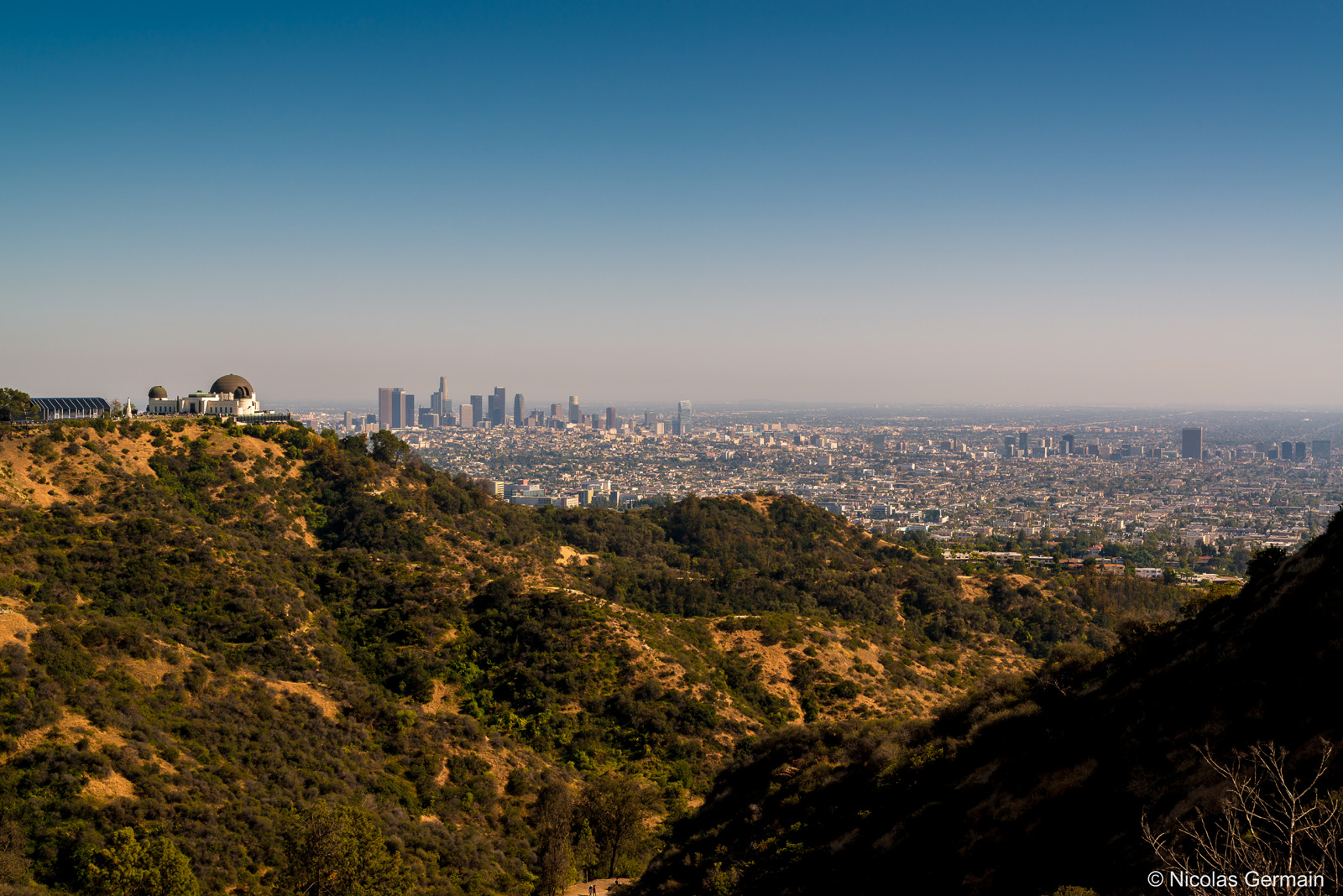 Downtown de Los Angeles vu de Griffith Park