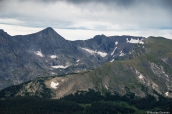 Paysage de Rocky Mountain National Park vu de Trail Ridge Road, plus haute route d'Amérique du Nord