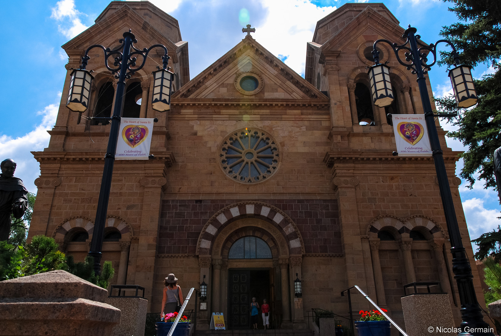 Cathedrale-basilique Saint François d'Assise (Saint Francis of Assisi) à Santa Fe, Nouveau-Mexique