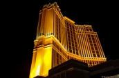 L'hôtel Palazzo de nuit dans Las Vegas, Nevada