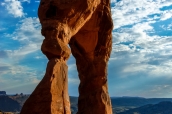 Delicate Arch de profil, Arches National Park, Utah