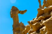 Formation rocheuse du nom de Diving Duck dans Fantasy Canyon, Utah