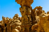 Formation rocheuse du nom de Ant Castle dans Fantasy Canyon, Utah