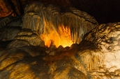 Formation calcaire ressemblant à une méduse dans Carlsbad Caverns, Nouveau-Mexique