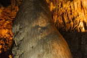 Stalagmite géant en forme de dôme dans Carslbad Caverns, Nouveau-Mexique