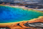 Grand Prismatic Spring dans Yellowstone National Park, Wyoming