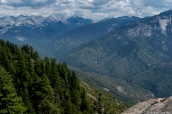 Sierra Nevada vue de Moro Rock, Sequoia National Park
