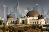 Griffith Observatory et les buildings de downtown en arrière-plan, Los Angeles