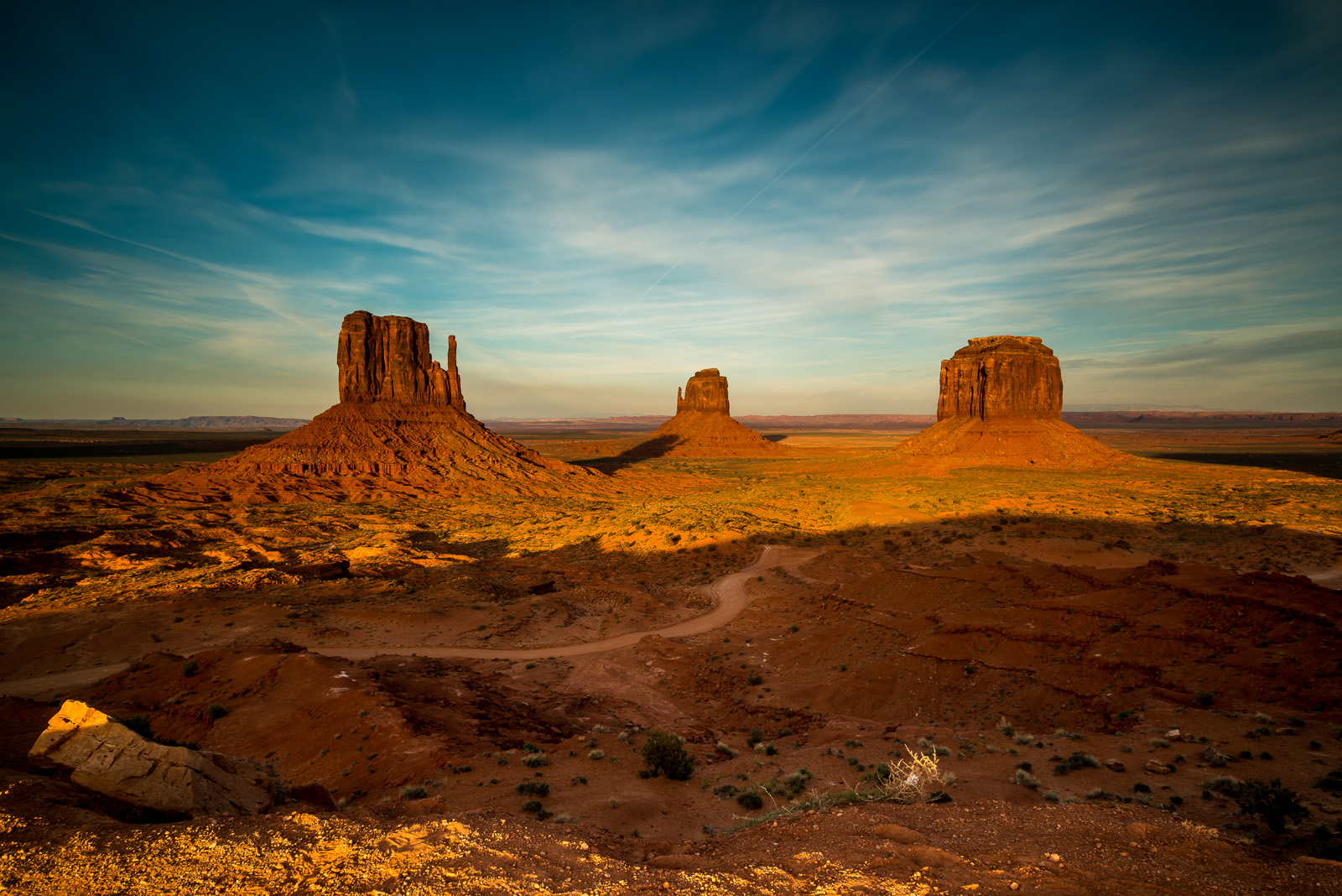 Monument Valley au coucher du soleil