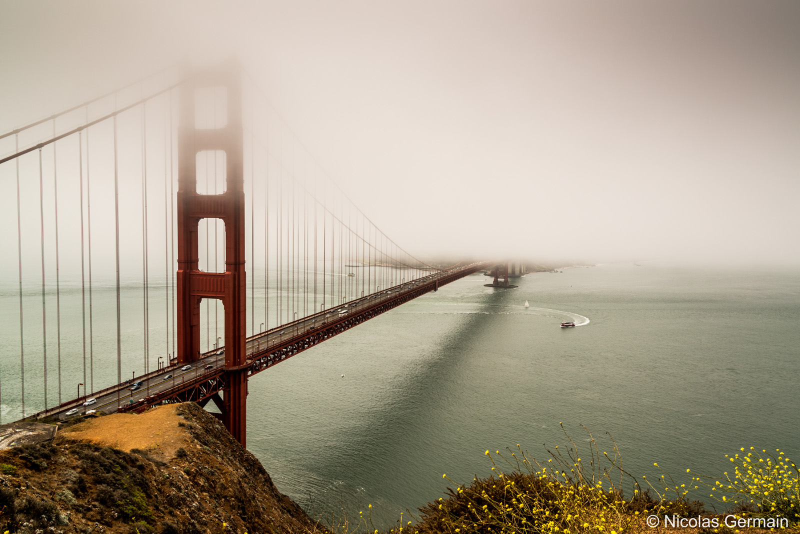 Le brouillard est très fréquent dans la baie de San Francisco et sur le Golden Gate Bridge