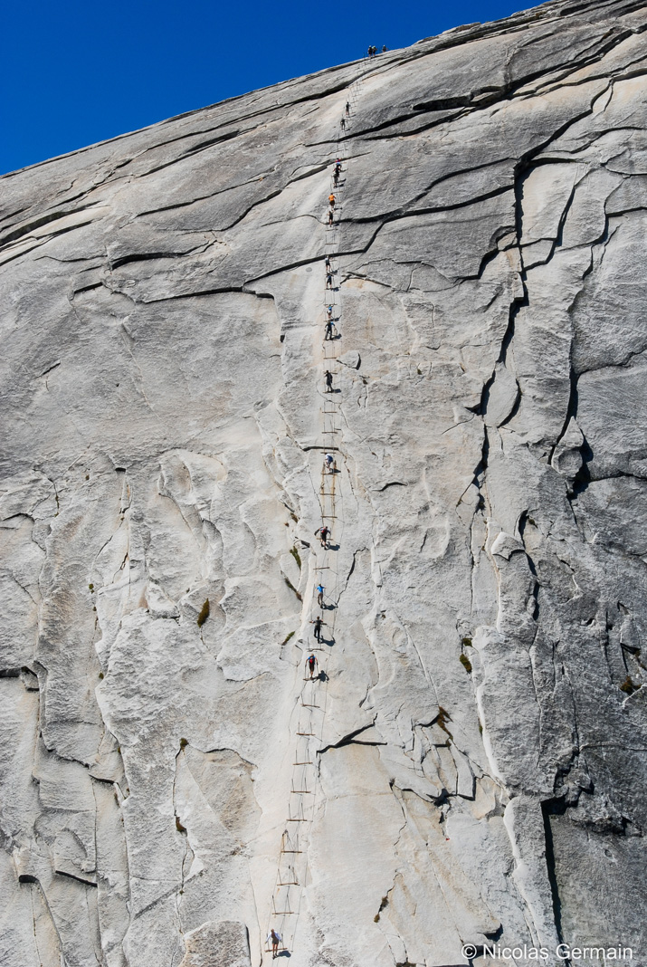 Montée du Half Dome grâce aux câbles, Yosemite