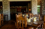 Salle de restaurant du Candelilla Cafe à Lajitas
