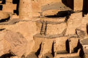 Détail de Cliff Palace au coucher du soleil, Mesa Verde