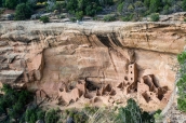 Square Tower House en réfection, Mesa Verde National Park