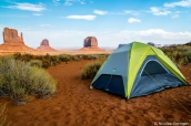 Camping The View Campground avec vue sur les buttes de Monument Valley