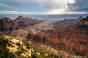 Vue du Grand Canyon à Bright Angel Point, North Rim