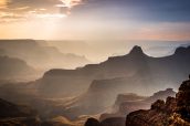 Grand Canyon à Cape Royal au coucher du soleil