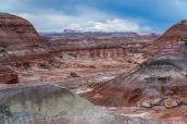 Paysage coloré de badlands à Lith Canyon, Hanksville