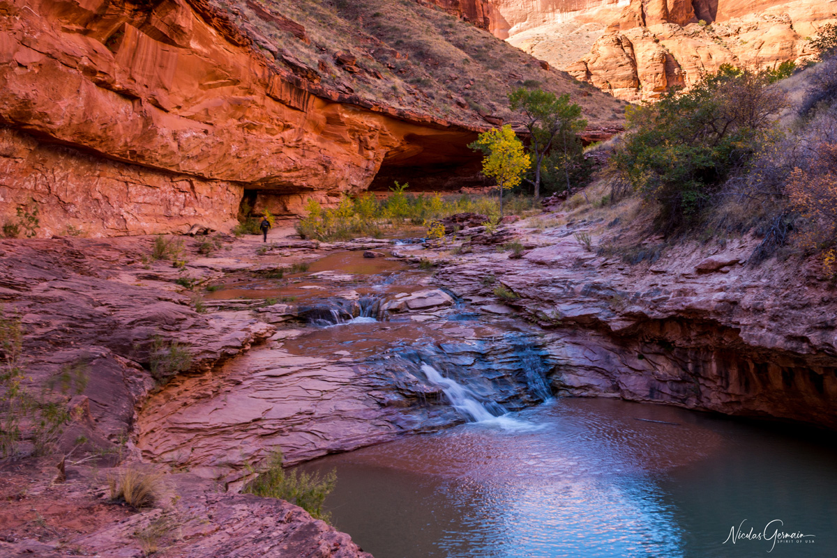 Première cascade de Coyote Gulch