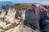 Inclined Temple vu de West Rim Trail, Zion National Park