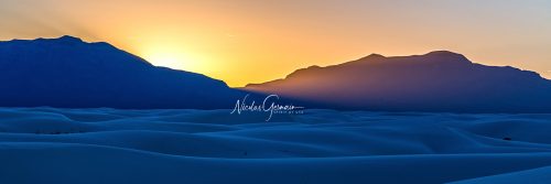 White Sands au crépuscule - Nicolas Germain, Spirit of USA